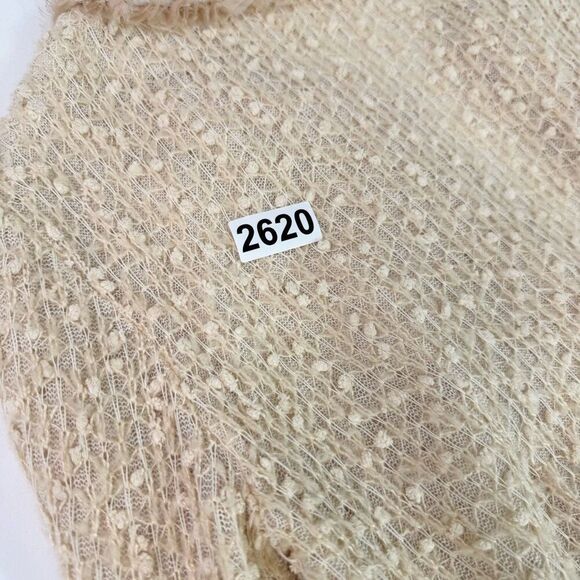 A'reve Sweater Cardigan Womens Medium Knit Lace 3/4 Sleeve Dainty Open Cream - Picture 7 of 7